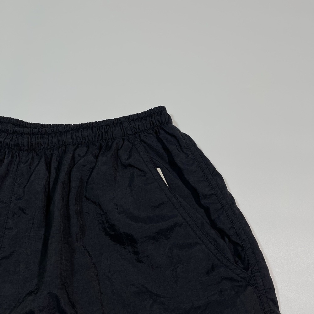 Vintage 90s Nike Black Oversized Swoosh Nylon Shorts Mens Large Logo Athletic - Picture 5 of 5